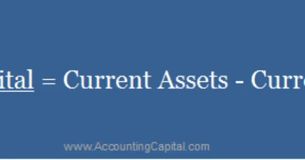 Working Capital Meaning Formula Example Accountingcapital