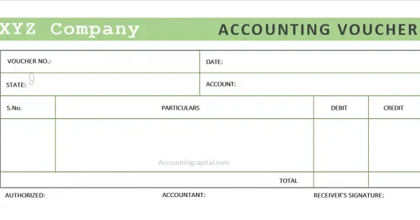 Voucher In Accounting Example Template Types PDF Etc 