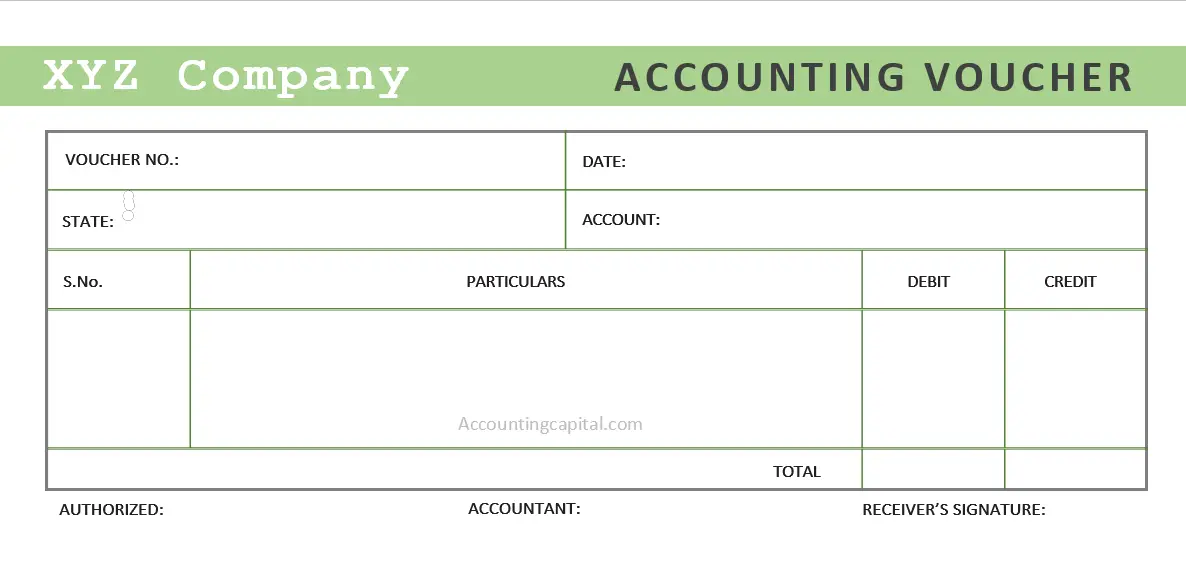 Voucher In Accounting Example Template Types PDF Etc 